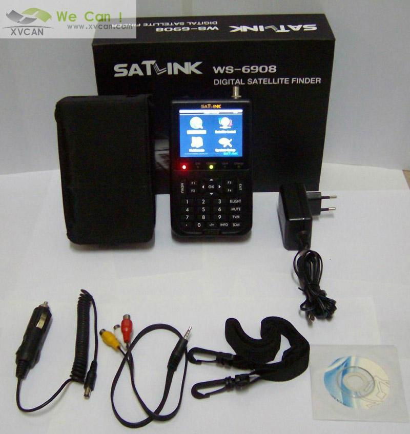 Satlink WS-6908 DVB-S FTA Digital Satellite Finder Meter  4