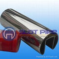 stainless steel single slot tube mirror