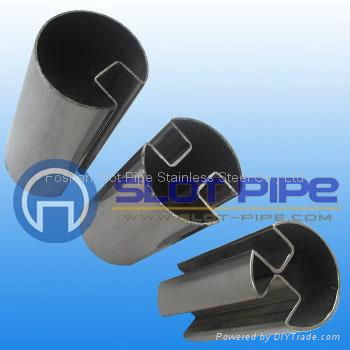 stainless steel single slot tube mirror polish 3