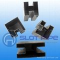 stainless steel double slot square tube mirror polish 4