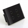 wall touch switch Diamond Black