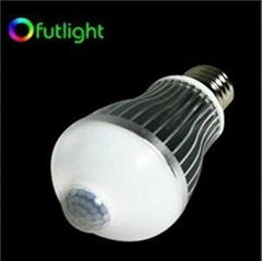 6W E26/E27 LED infrared sensor bulb 