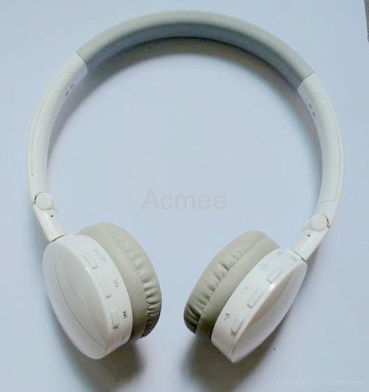 Wireless TF card/ mini SD card mp3 headphone, foldable music player headphone