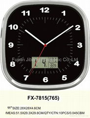 Wall Clock with LCD Day / Date Display