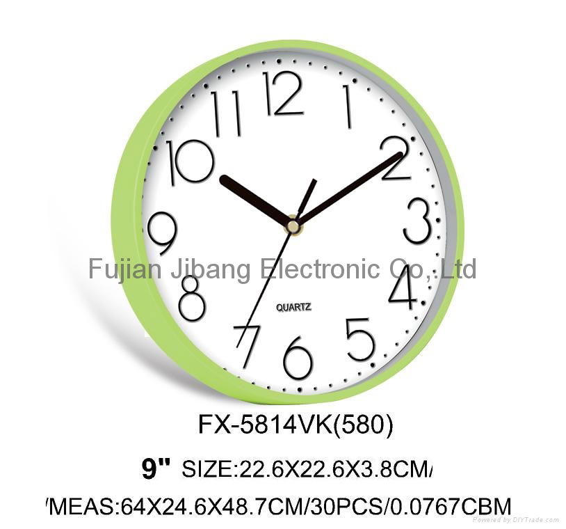 Plastic wall clock for promotion 4