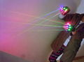  RGB laser gloves with 7pcs laser .stage gloves for DJ Club/Party show 4