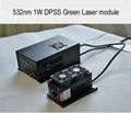 532nm 1W 2w 3w 5w DPSS Green Laser module With TTL modulation analogue modulat