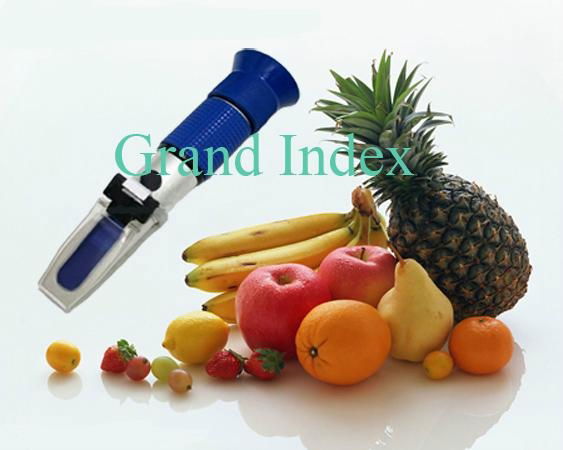 Retail hand held Brix refractometer RHB-90ATC (Blue Rubber) 2