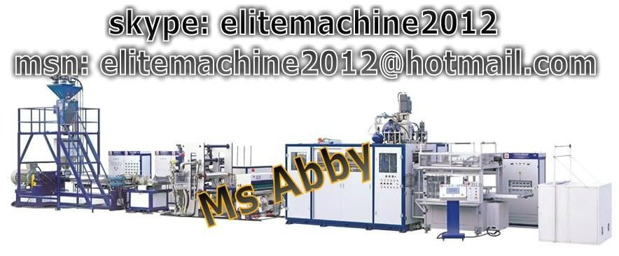 plastic sheet extruder for stationery, thermoforming machines