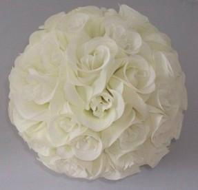 Artificial silk kissing roses flower ball