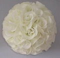 Artificial silk kissing roses flower ball 1