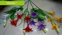 Artificial silk flower bouquet