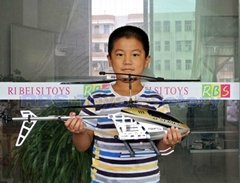 80CM big 3.5 channel metal scale outdoor rc helicopter