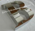 Fabricated polished steel letter 1