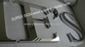 Fabricated polished steel letter 4