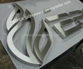 brushed stainless steel letter 1