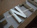 brushed stainless steel letter 5