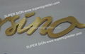 brass sign letter 3