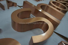 copper sign letter