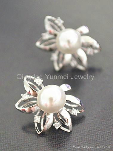 Luxury Pearl CZ Earring Best Jewelry Factory Supply