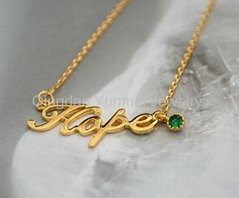 Personal Character Necklace Manufacture Thick Gold Plated