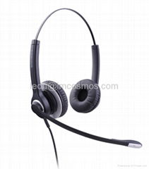 Noise cancelling headset call center headset