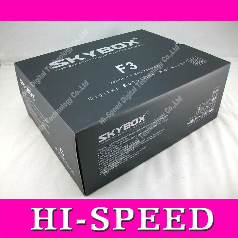 Skybox F3 dual core cpu full HD 1080P satellite receiver support USB wifi Wea 5