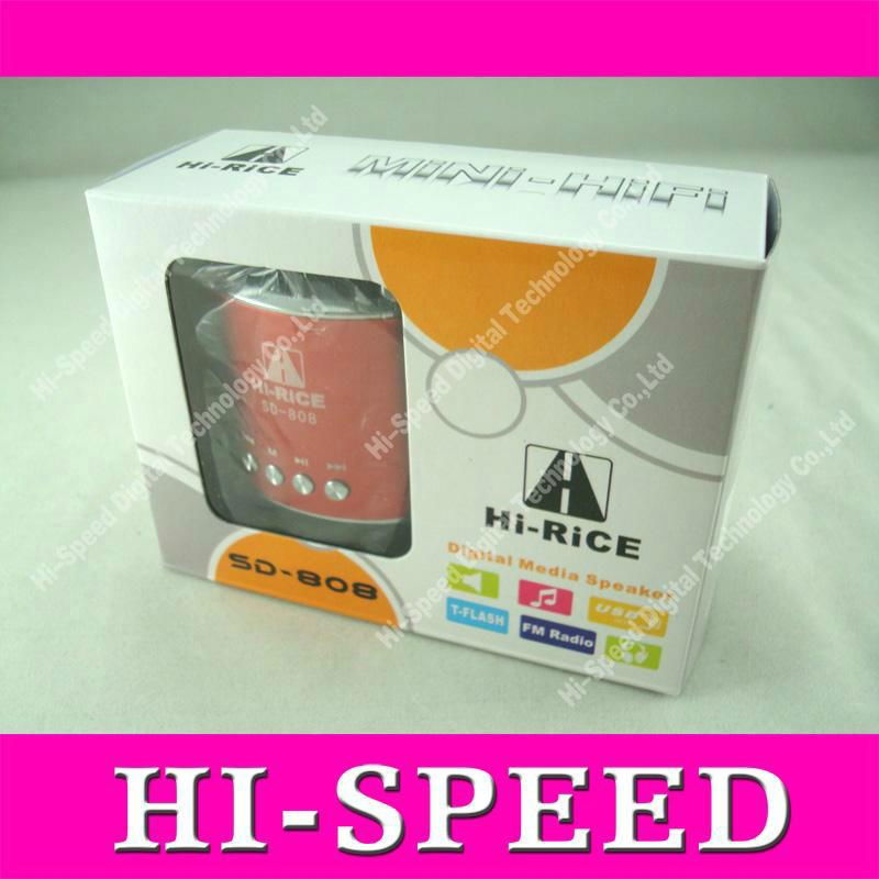 Portable speaker, mini speaker, Card MP3 speaker with FM & USB slot 2