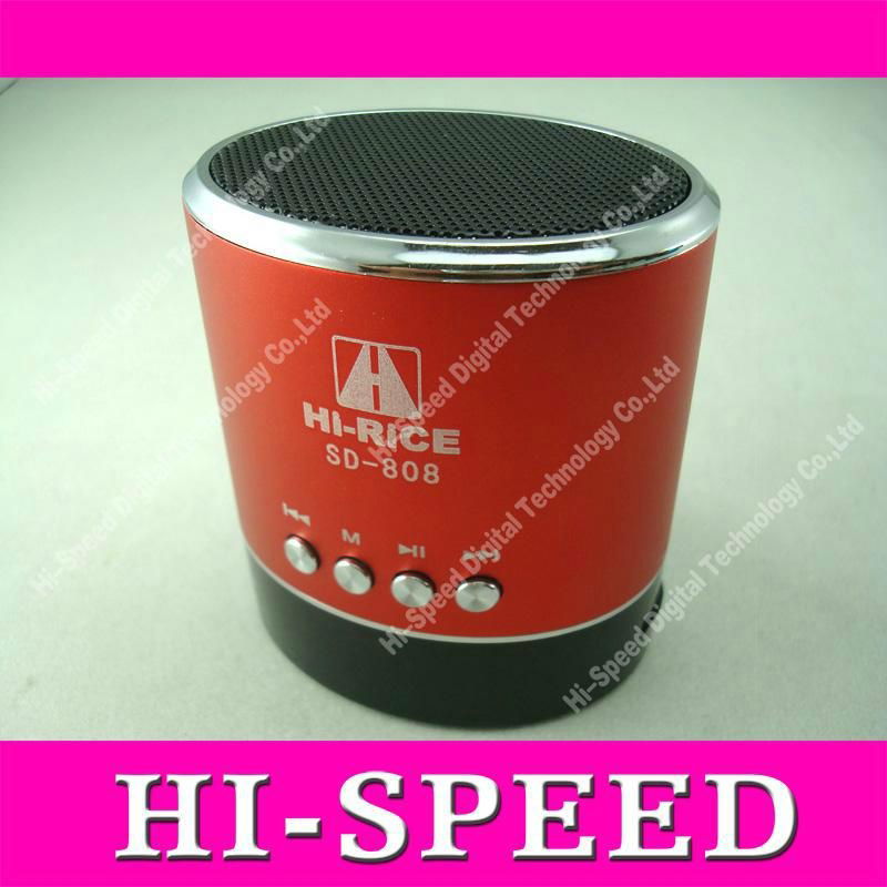 Portable speaker, mini speaker, Card MP3 speaker with FM & USB slot 3