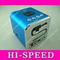 Hi-Rice SD-100 Mini Multimedia Speaker with FM use TF card+USB Flash+LED display 2