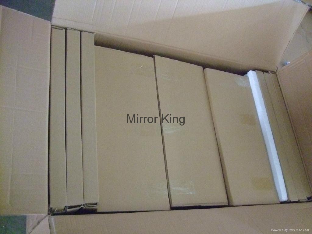 bahtroom mirror with stainless stell shelves(fogless mirror can be offered) 3