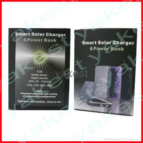 Solar power bank charger with high 4200mAh battery 5