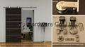 Free shipping Modern 304 stainless steel BARN DOOR HARDWARE for WOOD DOOR