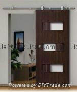 Free shipping morden stainless sliding barn door hardware for wood door