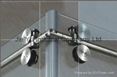 Free shipping morden stainless frameless glass shower door hardware