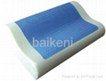 Gel contour memory foam pillow