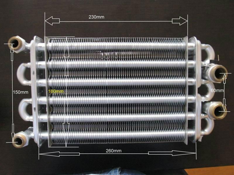 Wall Hung Gas Boiler Spares - Monotermic Heat Exchanger 3