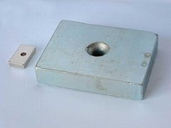 Strong Block Neodymium Magnet with hole for Motor