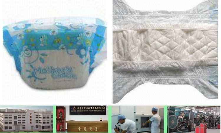 Ultra-thin Instant Absorbent Disposable Baby Diaper with Soft Nonwoven Fabric Su