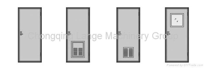 Aluminum Hollow Cabin Door 2