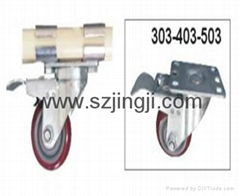 Flat plate casters