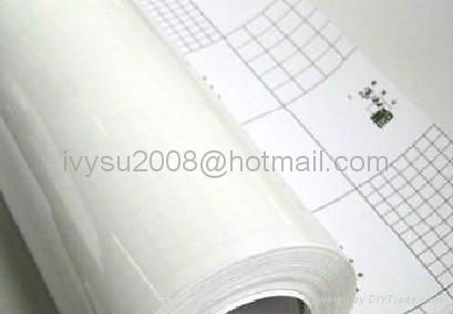Cold lamination film with glossy and matt surface