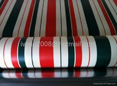 Anti Flame Coated Striped Tarpaulin 