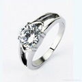 Stainless Steel CZ Ring