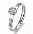 Stainless Steel CZ Ring 3