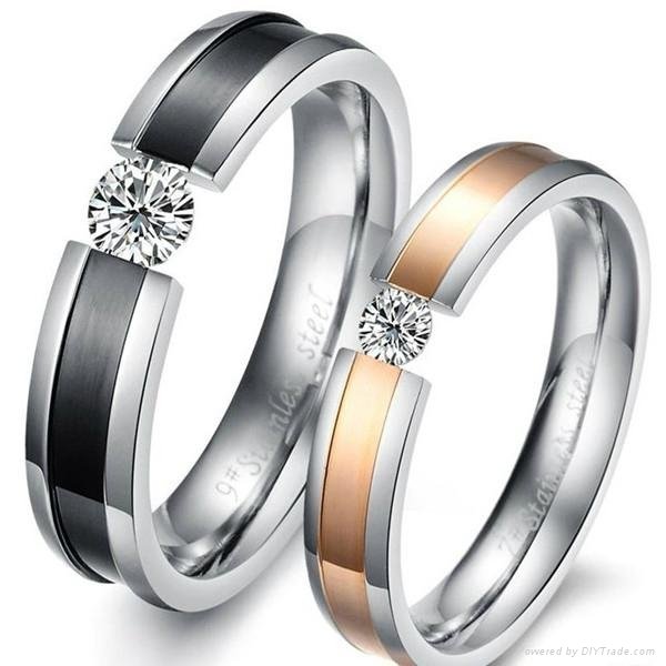 Stainless Steel CZ Ring 5
