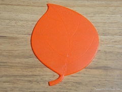 Leaf shape silicon cup mat/mug coaster