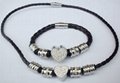 Stainless Steel Necklace and Bracelet Jewelry Sets 2