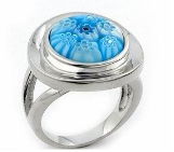 Beautiful Woman Stainless Steel Plating Rings 3