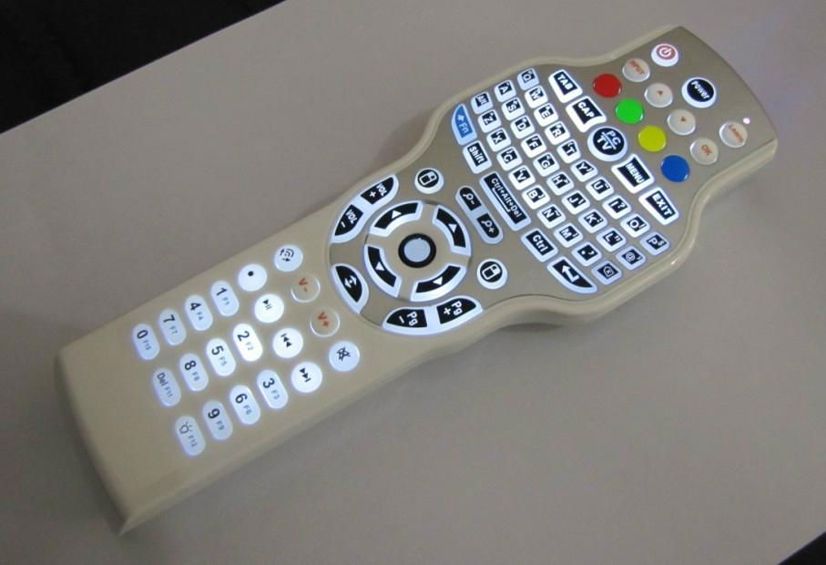 Media Player Remote with 2.4G RF Mini Keyboard Jogball Mouse and IR Learning